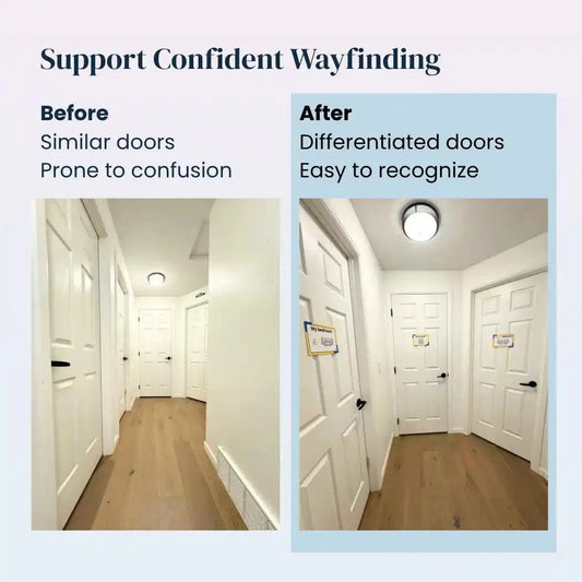Door Signs for Wayfinding Support