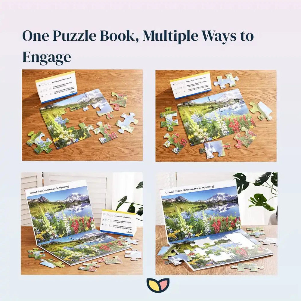 Large Piece Puzzles | Breathtaking Mountains | 12 Pieces Each