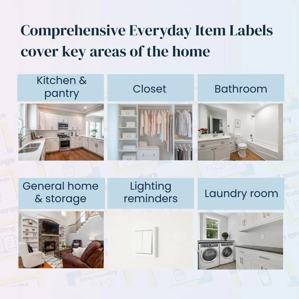 Home & Routine Labels for Daily Independence