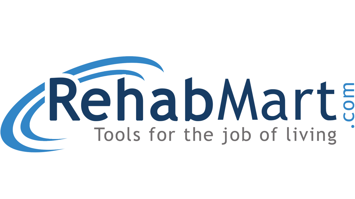 RehabMart logo with tagline on a white background