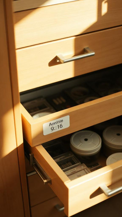 Cabinets labels in real homes